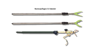 Hinweis auf das Angebot von Rutenauflagen und Rutenständern