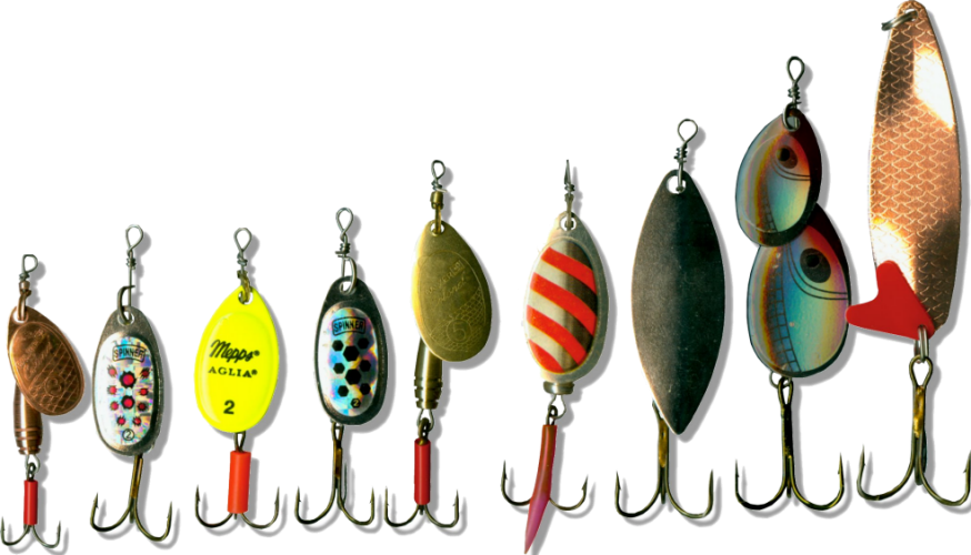 Verschiedene Spinner und Blinker