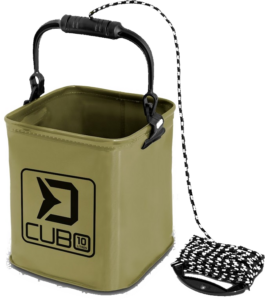 Falteimer mit Tragegriff und Kordel und 10 Liter Fassungsvermögen