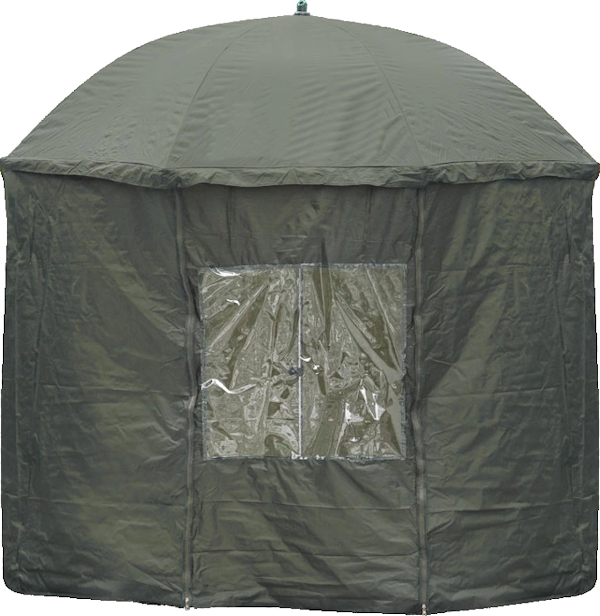 Angelschirm, Schirmzelt komplett geschlossen